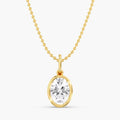 The Sleek Oval Bezel Pendant (3 ctw)