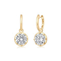 Georgian Round Diamond Drop Earrings (1 ctw)