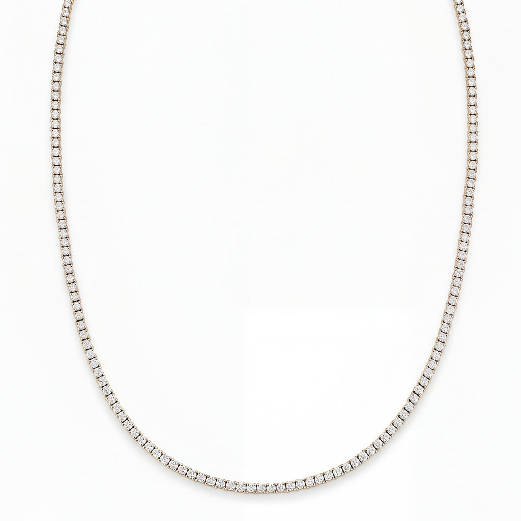 Essential 6 Carat Tennis Necklace – 14K Yellow Gold