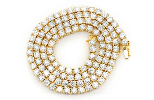 Essential 6 Carat Tennis Necklace – 14K Yellow Gold