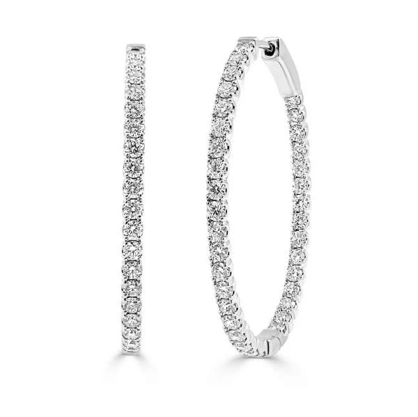 Inside-Out Lab Diamond Oval Hoops