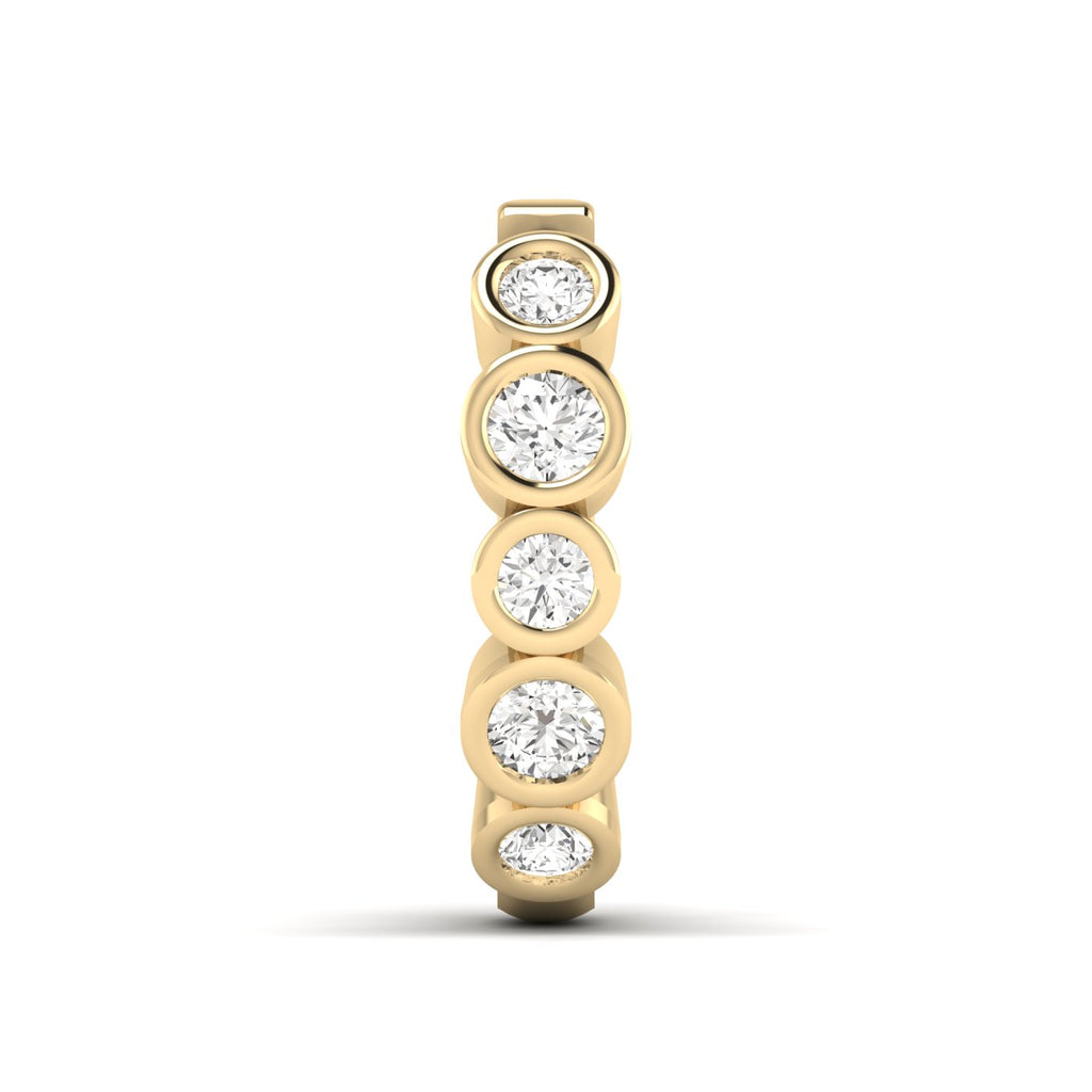 Essential Bezel Diamond Ear Cuff – 14K Yellow Gold