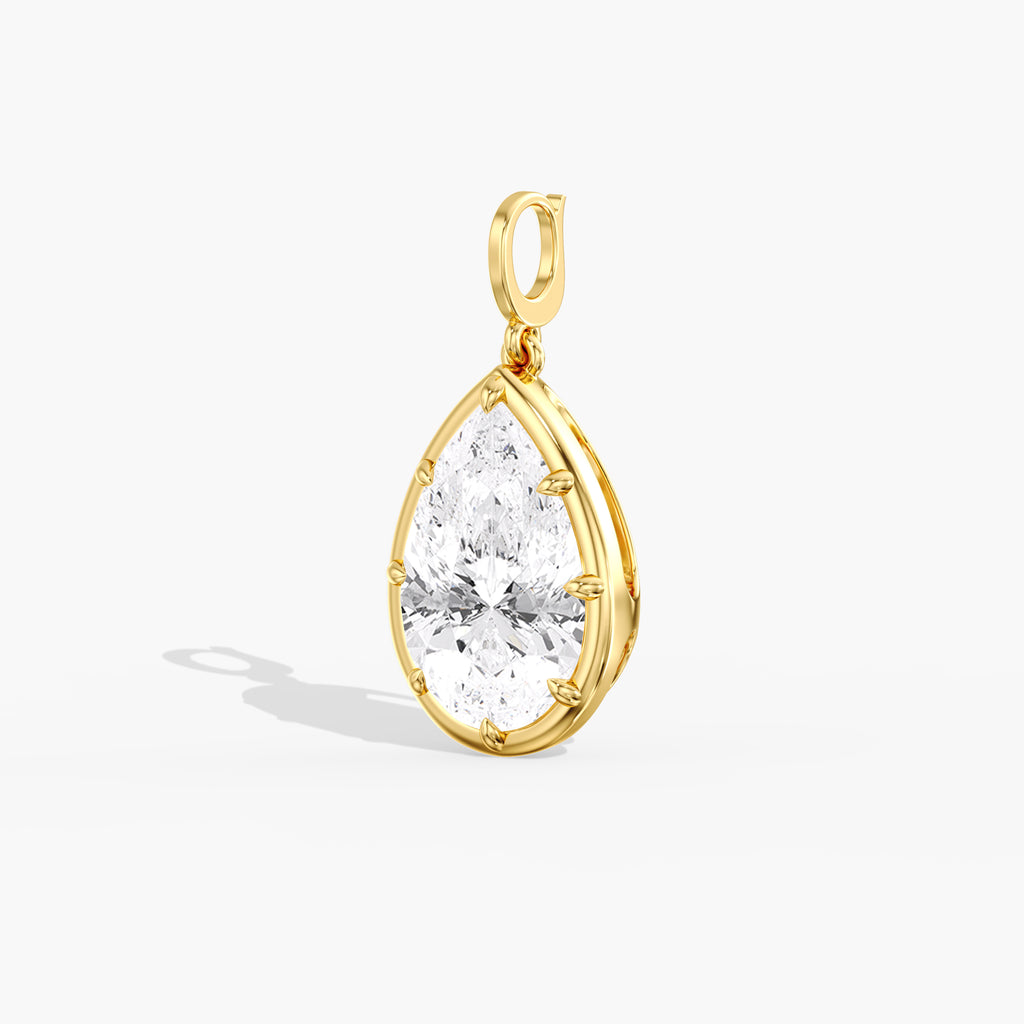 Aura Pear Shaped Lab Diamond Pendant