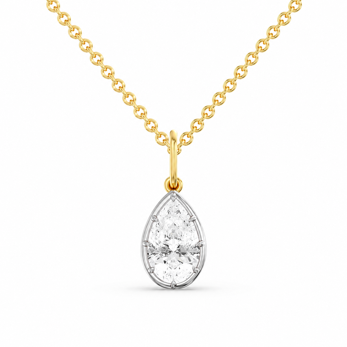 Georgian Pear Shaped Pendant with Openable Bail