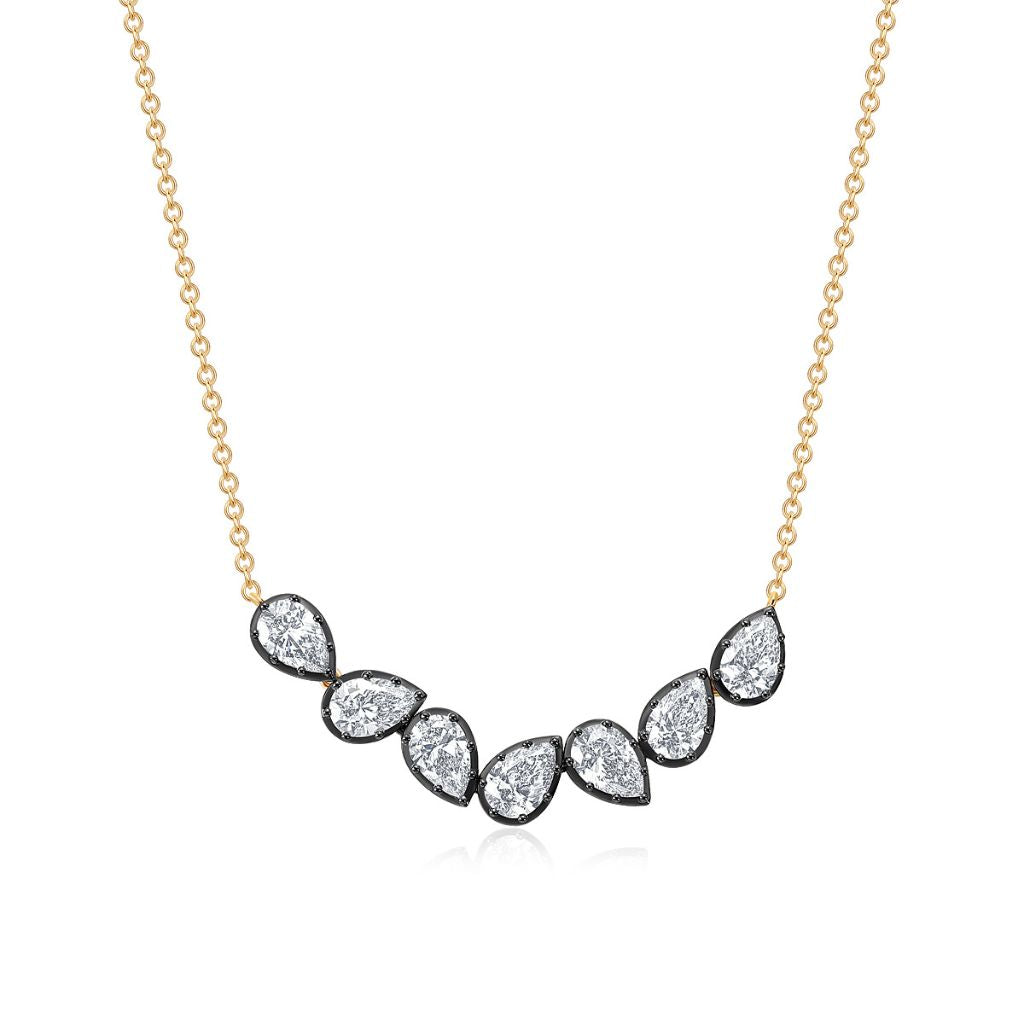 Georgian Pear Garland Necklace