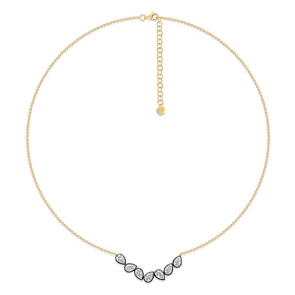 Georgian Pear Garland Necklace