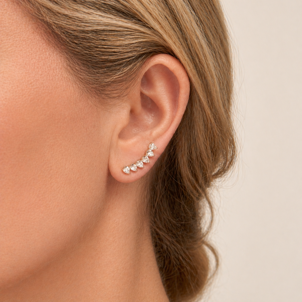 Pear Shaped Ear Climbers