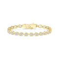 Pear Bezel Tennis Bracelet