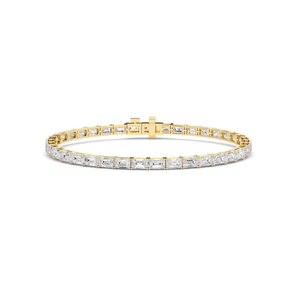 East-West Emerald Tennis Bracelet