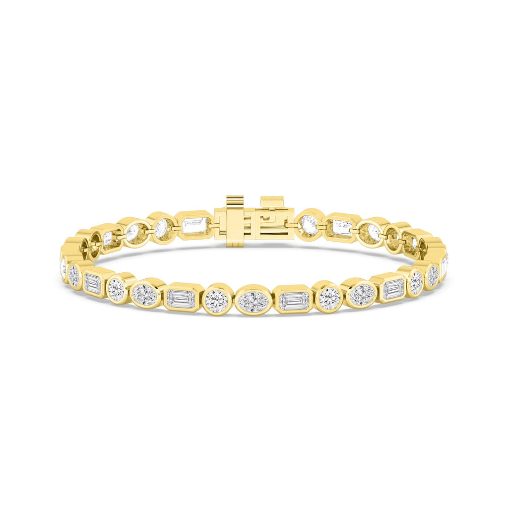 The Meridian Mixed-Cut Bezel Bracelet