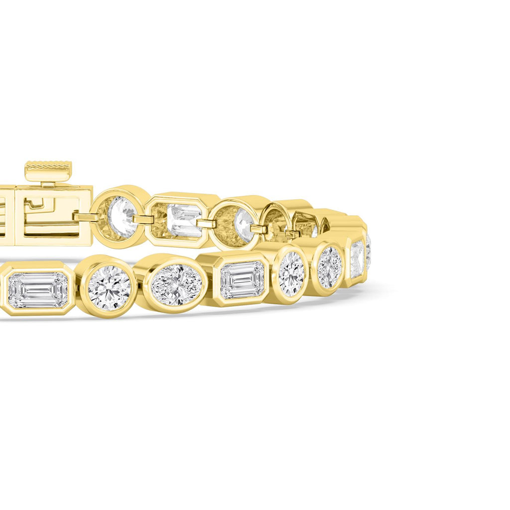 The Meridian Mixed-Cut Bezel Bracelet