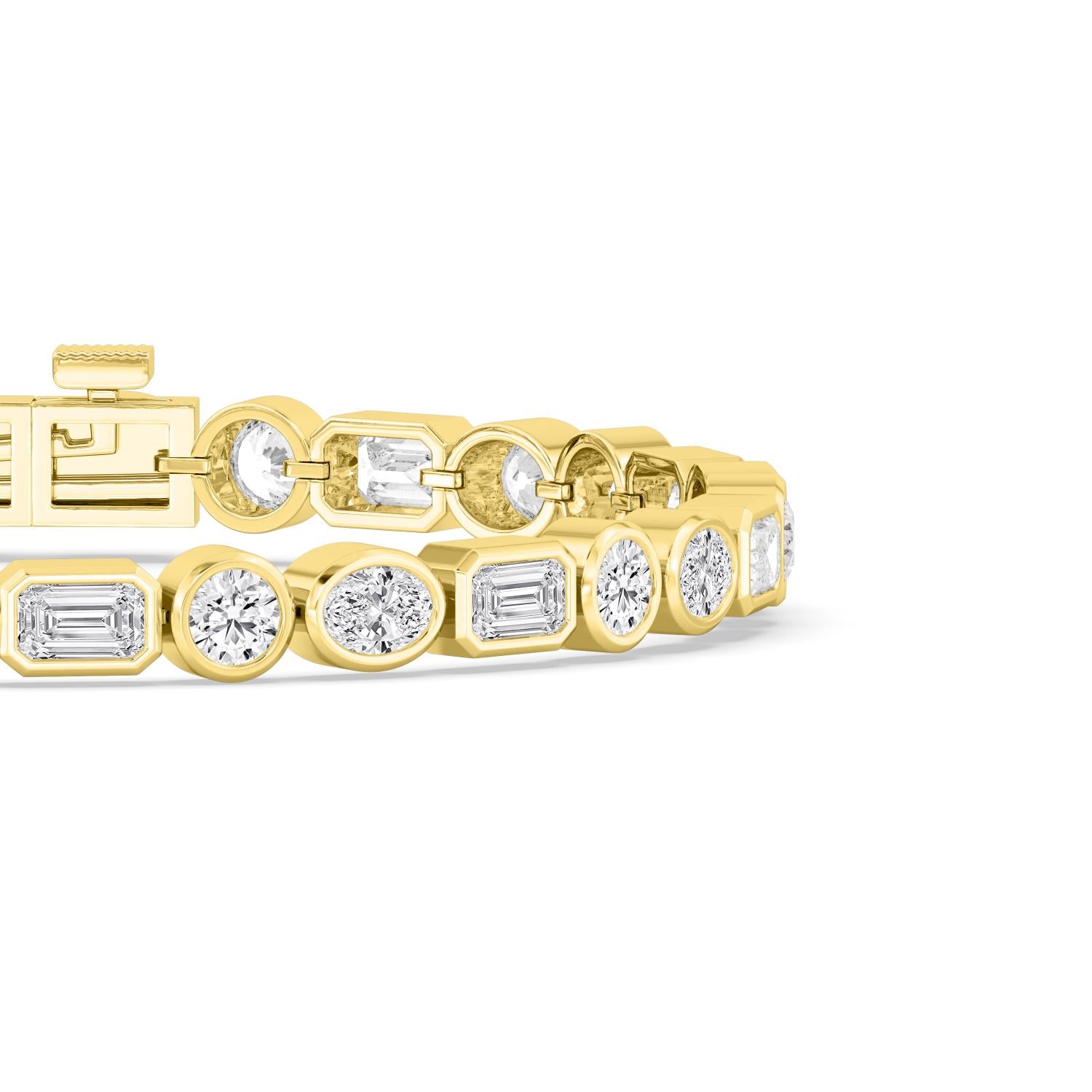 The Meridian Mixed-Cut Bezel Bracelet