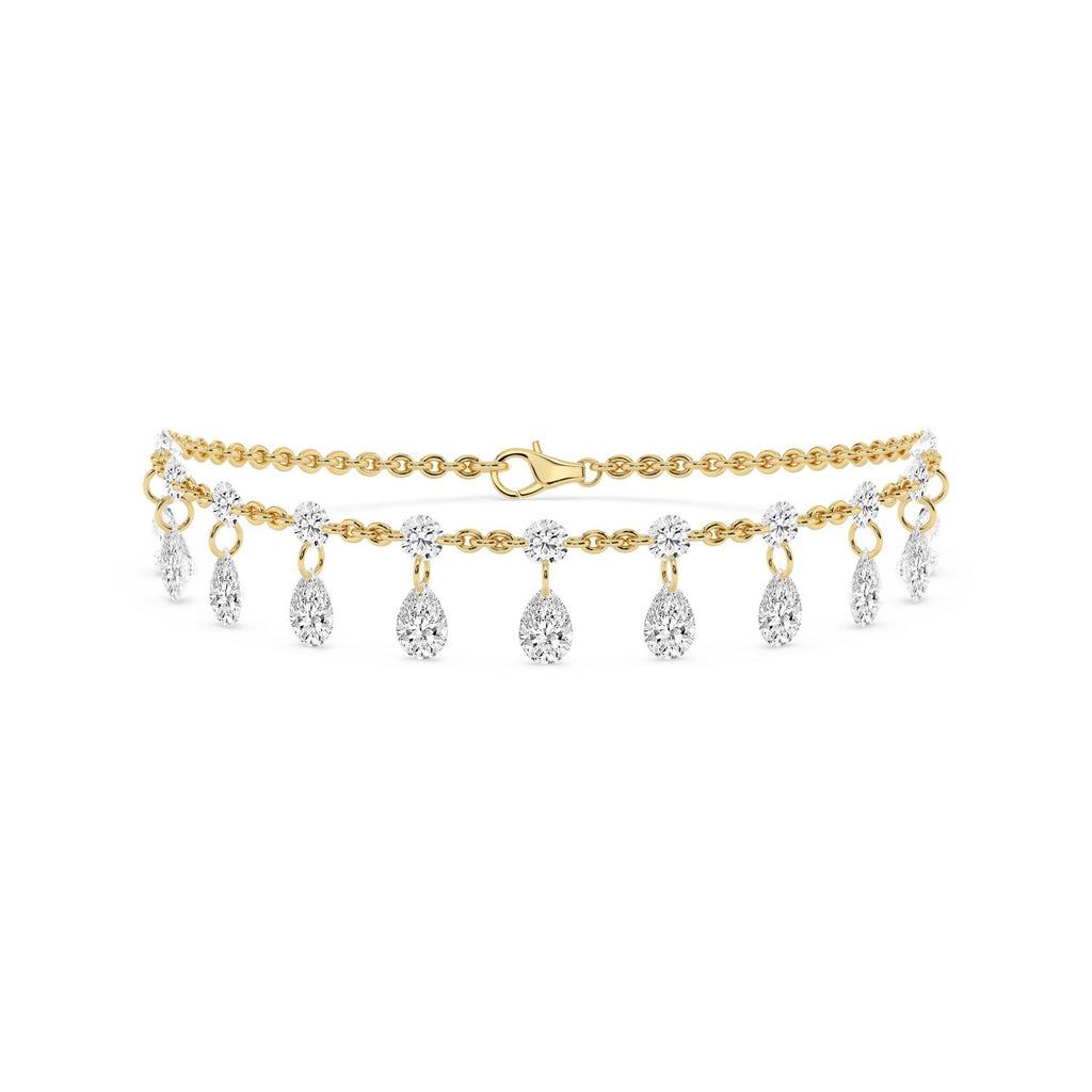 The Celeste Lab Diamond Fringe Bracelet