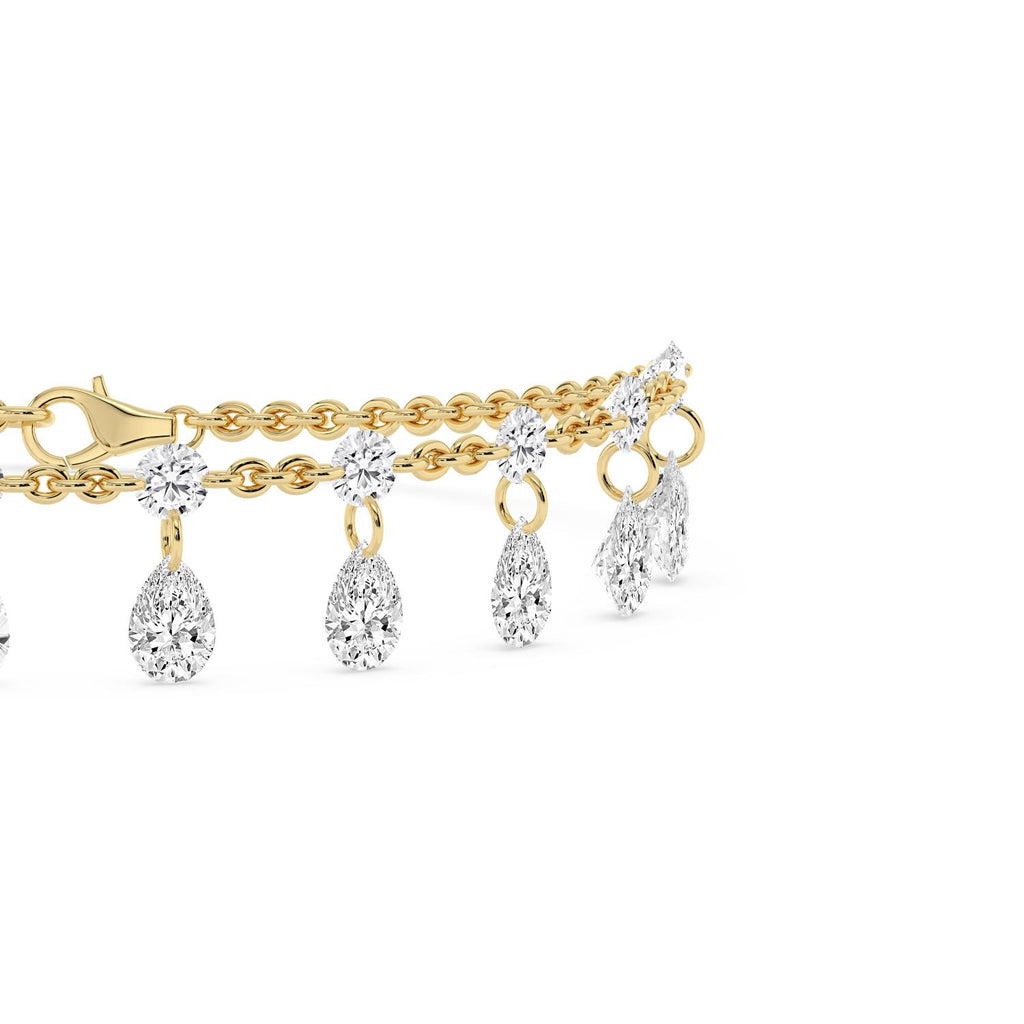 The Celeste Lab Diamond Fringe Bracelet