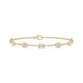 The Mixed Shape Bezel Chain Bracelet