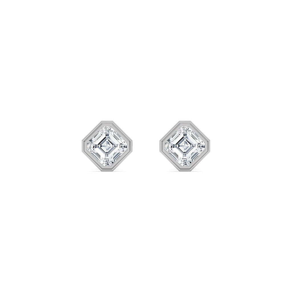 The Asscher Bezel Studs
