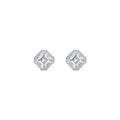 The Asscher Bezel Studs