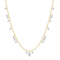 Celeste Lab Diamond Fringe Necklace