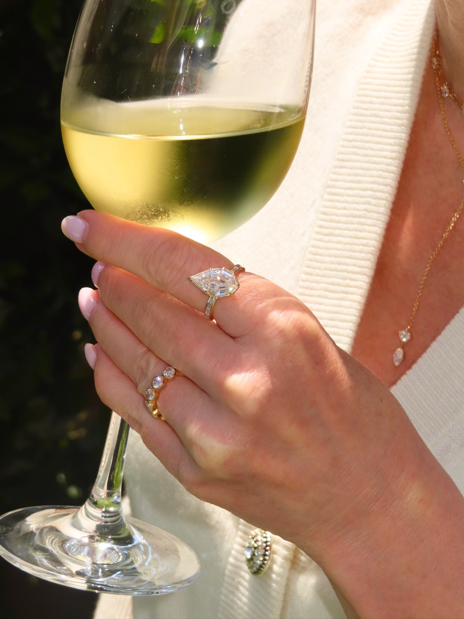Pear StepCut Ring