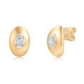 Contour Oval Lab Diamond Studs
