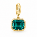 Colombian Colored Emerald Shaped Pendant