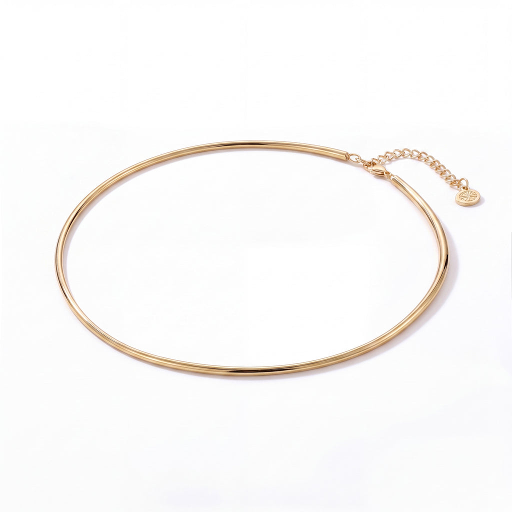The Essential Omega Necklace – 14K Yellow Gold 2mm Omega Chain