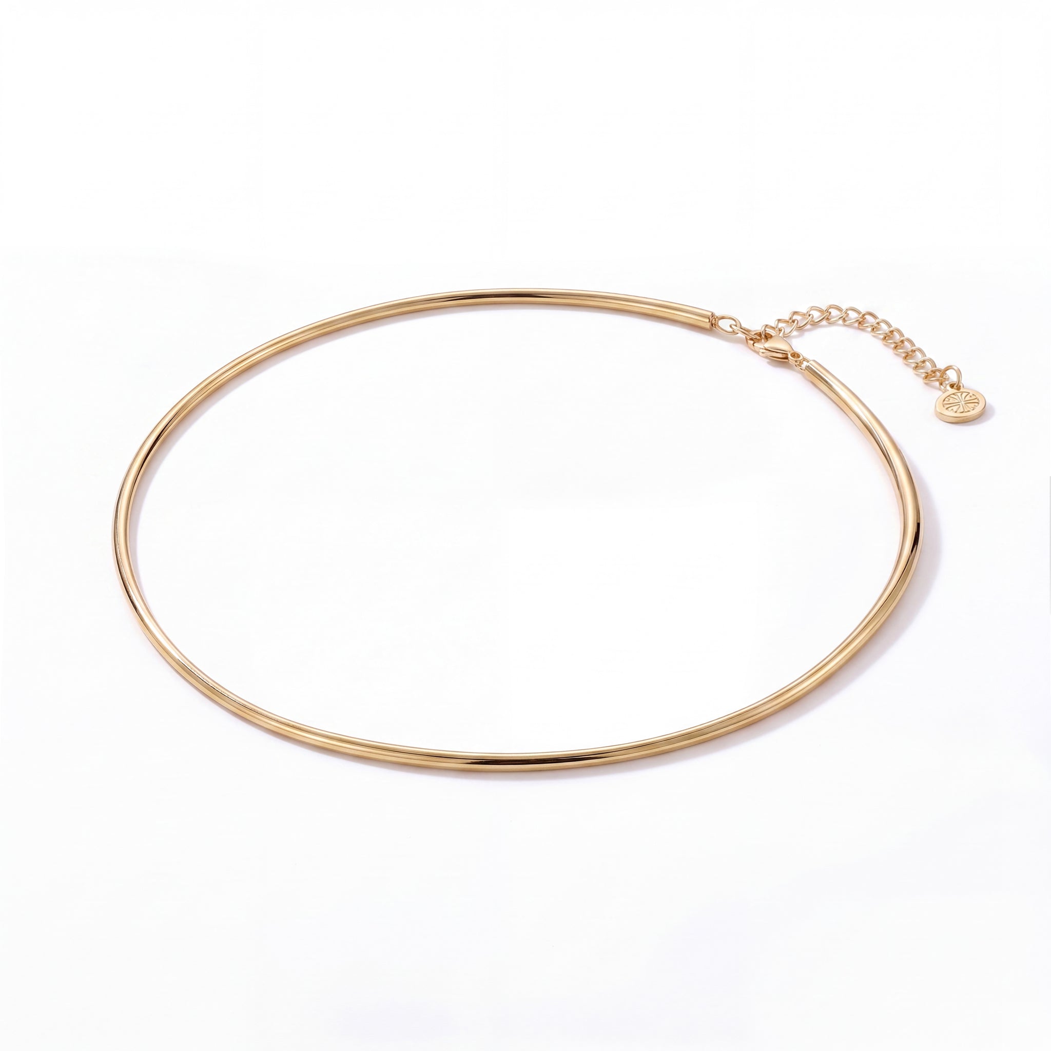 The Essential Omega Necklace – 14K Yellow Gold 2mm Omega Chain