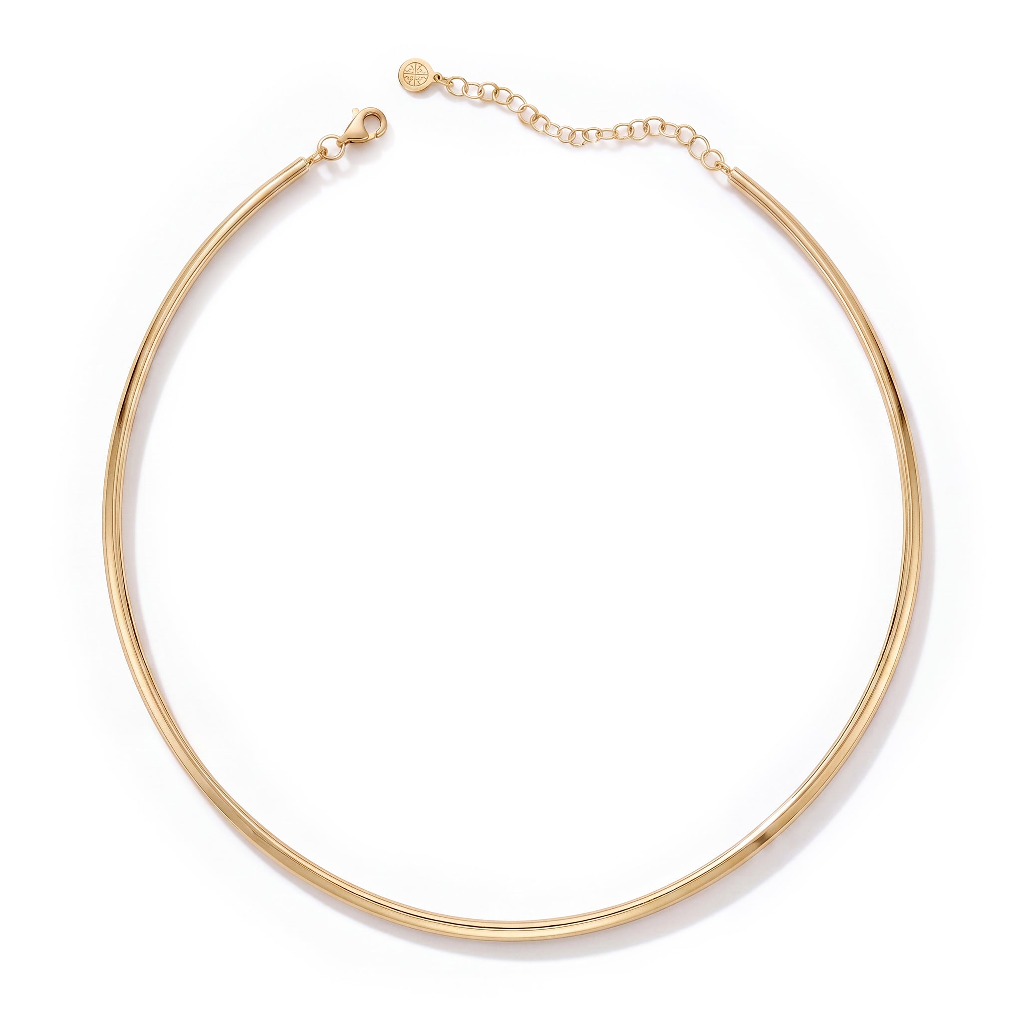 The Essential Omega Necklace – 14K Yellow Gold 2mm Omega Chain