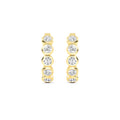 The Orbit Bezel Hoops – 2.00 CTW Lab-Grown Diamond Earrings in 14K Yellow Gold