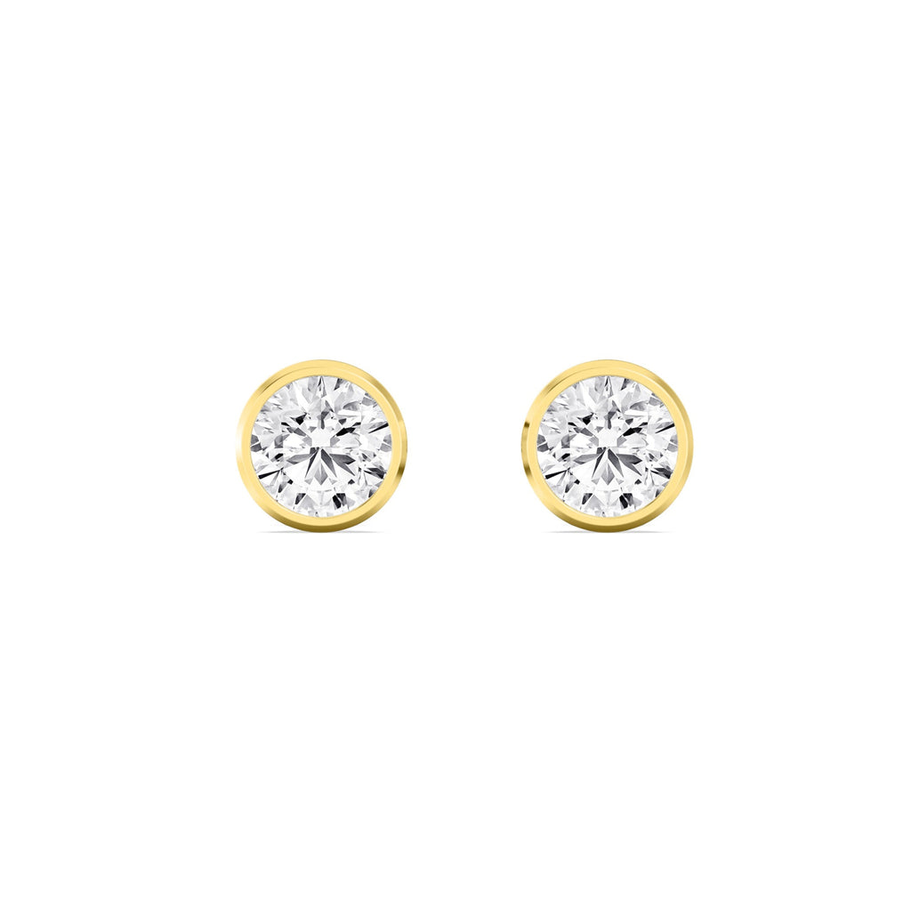 The Sleek Power Bezel Studs (18K)