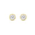 The Sleek Power Bezel Studs (18K)