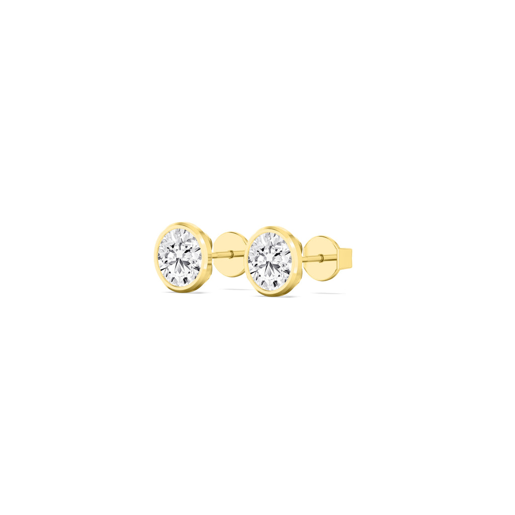 The Sleek Power Bezel Studs (18K)