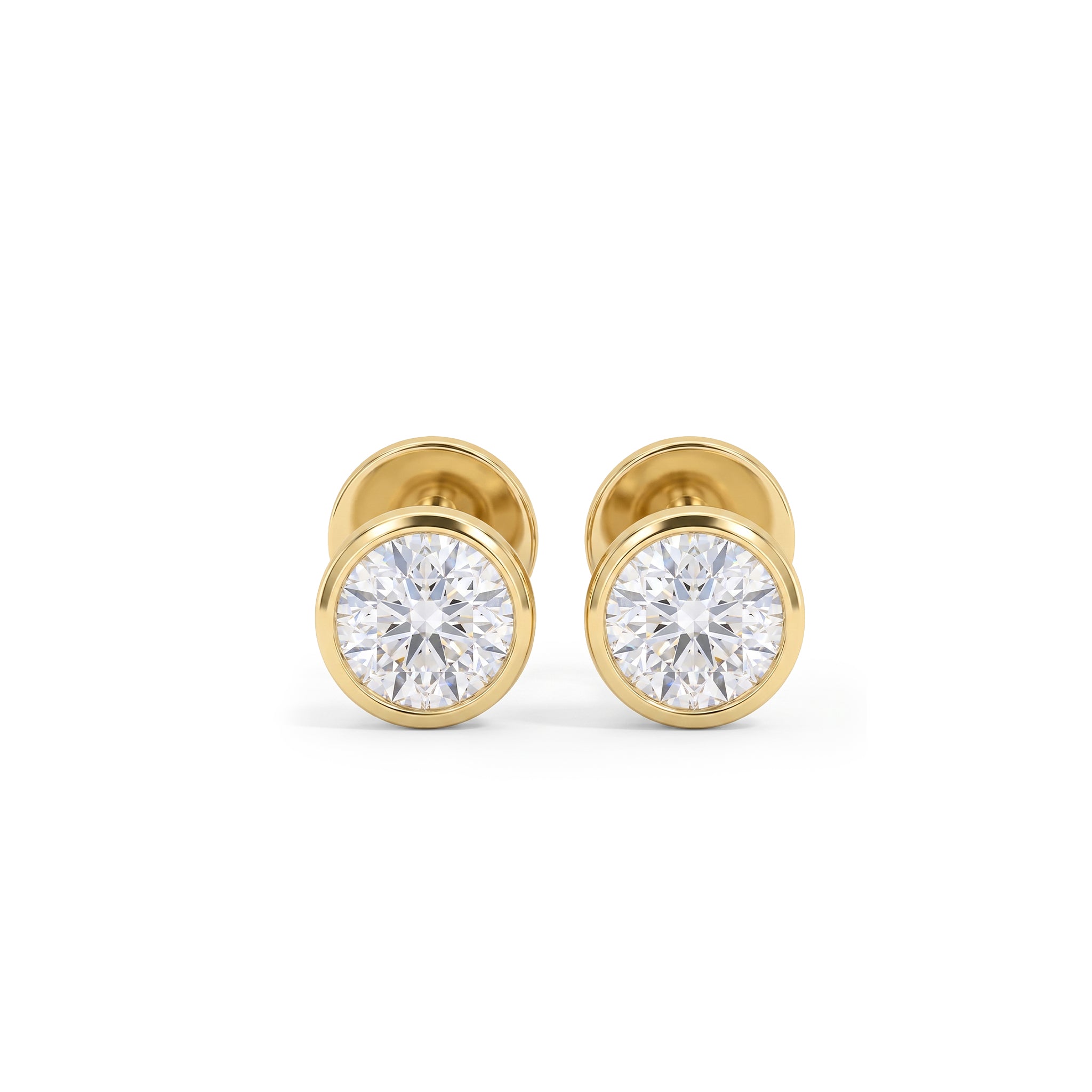 The Sleek Power Bezel Studs (18K)
