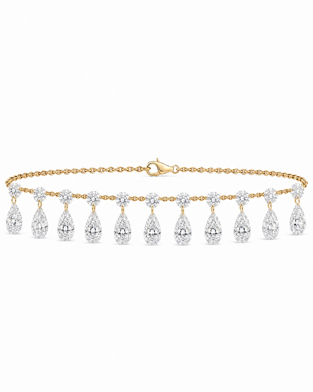 The Celeste Lab Diamond Fringe Bracelet