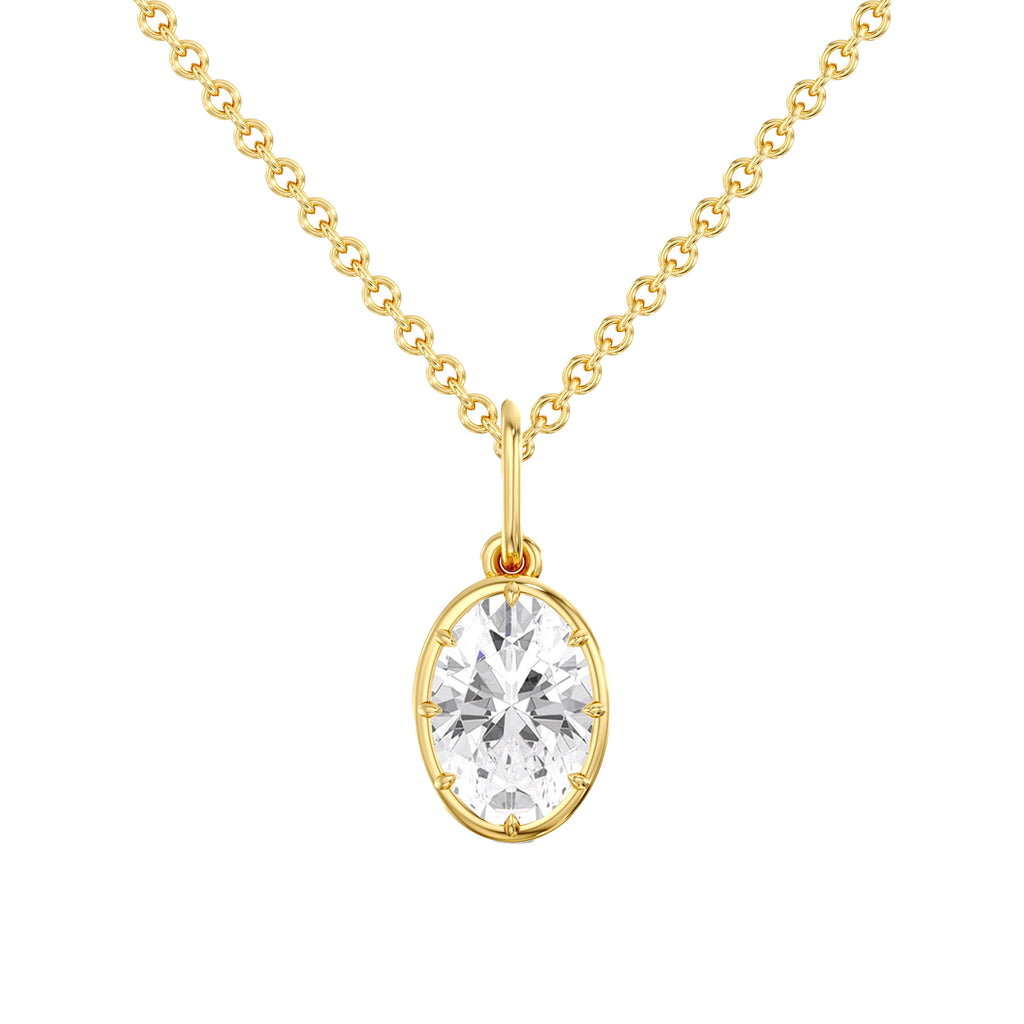 Georgian Oval Pendant (2 ctw)