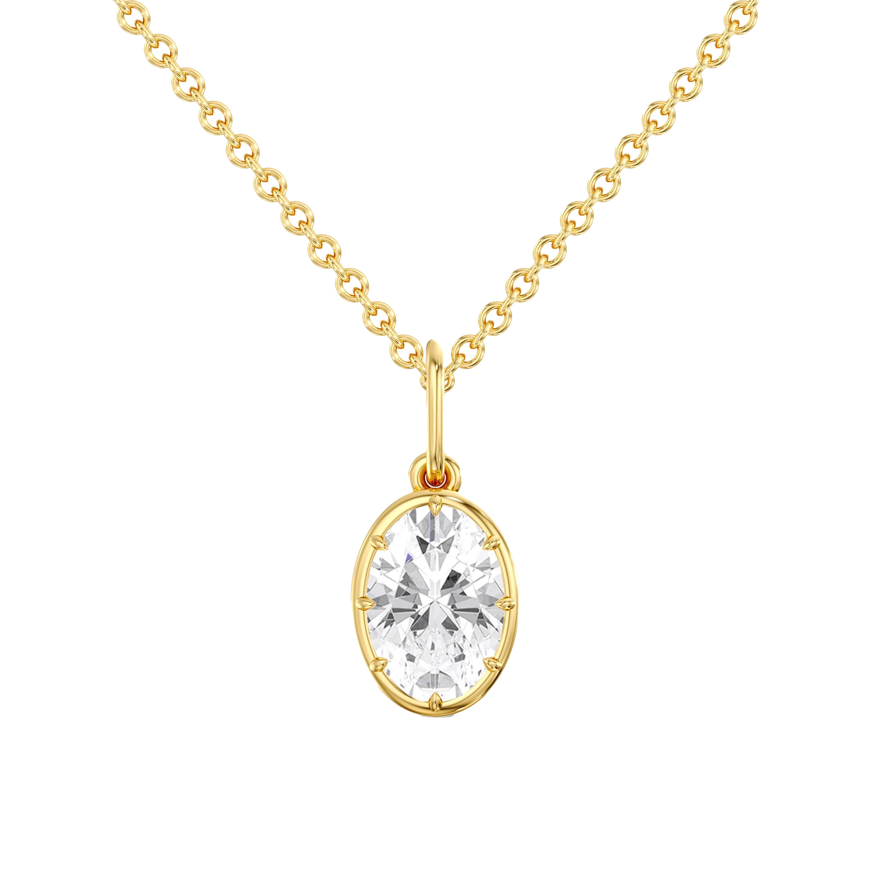 Georgian Oval Pendant (2 ctw)
