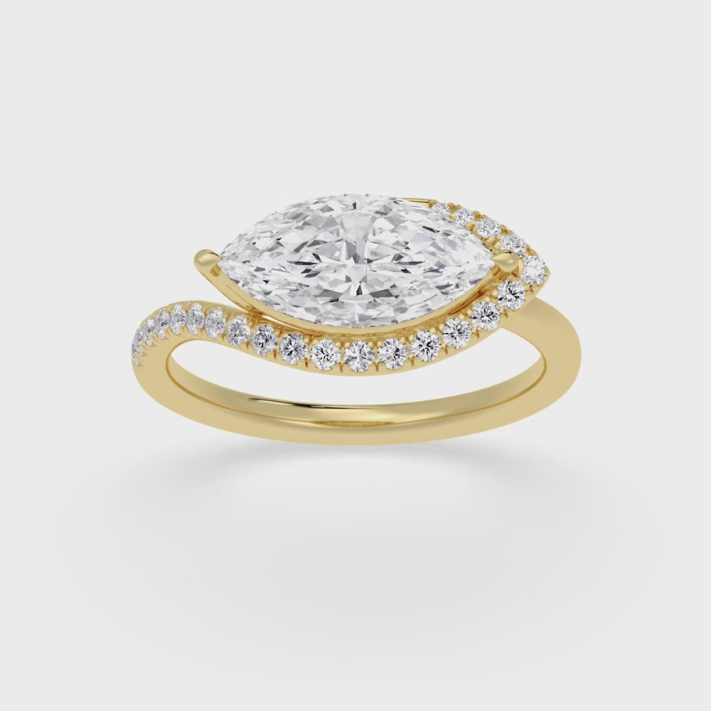 Marquise Wave Ring