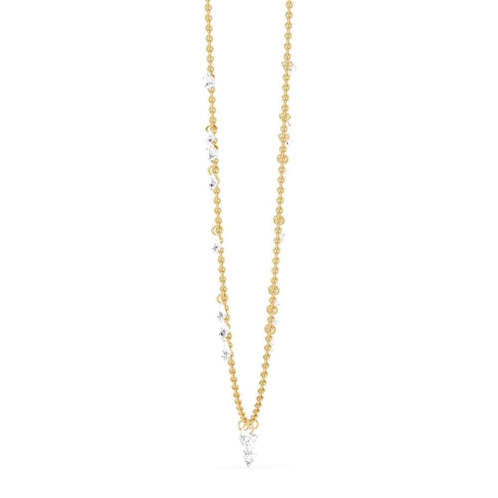 Celeste Lab Diamond Fringe Necklace